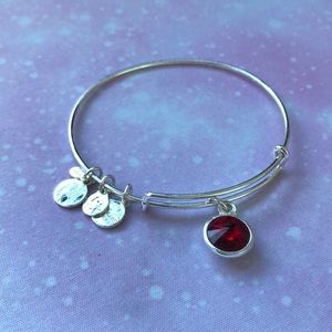 ALEX AND ANI Birth Stone - Garnet Bracelet
